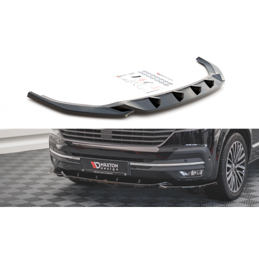 MAXTON Lame Du Pare-Chocs Avant V.2 Volkswagen T6 Facelift MAXTON Lame Du Pare-Chocs Avant V.2 Volkswagen T6 Facelift