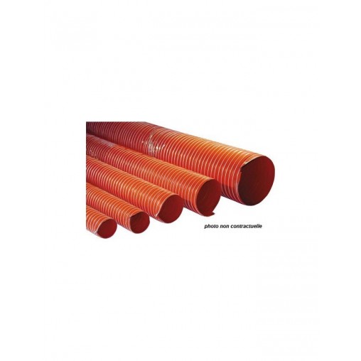 Gaine de Ventilation V9 Silicone Silicon Hoses 310°C 51mm Orange -1m