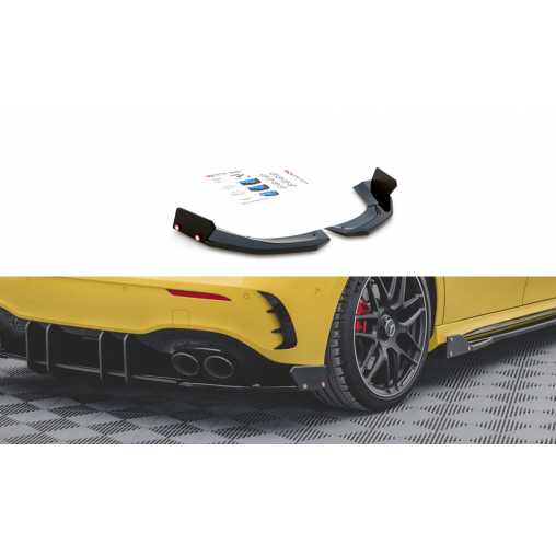 MAXTON Lames De Pare-Chocs Arrière Latérales + Ailerons V.2 Mercedes-AMG A45 S