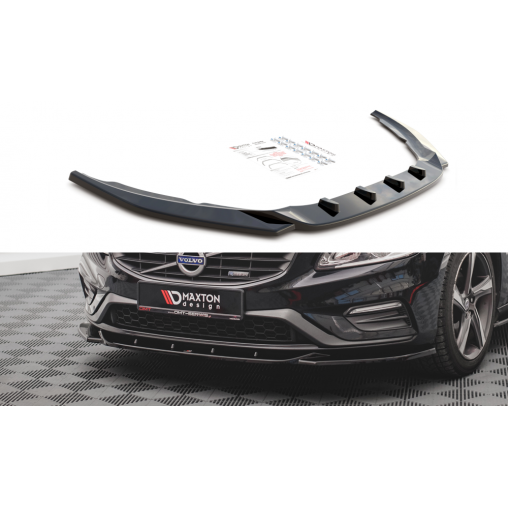 MAXTON Lame Du Pare-Chocs Avant V.2 Volvo S60 R-Design Mk2