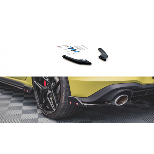 MAXTON Lames De Pare-Chocs Arrière Latérales + Ailerons V.1 Volkswagen Golf 8 GT ClubsportI
