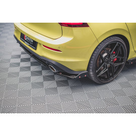 MAXTON Lames De Pare-Chocs Arrière Latérales + Ailerons V.1 Volkswagen Golf 8 GT ClubsportI