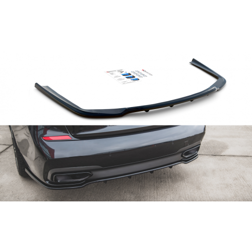MAXTON Central Arriere Splitter (avec une barre verticale) BMW 7 M-Pack G11 MAXTON Central Arriere Splitter (avec une barre verticale) BMW 7 M-Pack G11