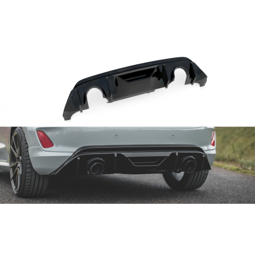 MAXTON Rajout Du Pare-Chocs Arriere + Milltek Sport Ford Fiesta mk8 ST Extension d'échappement MAXTON Rajout Du Pare-Chocs Arriere + Milltek Sport Ford Fiesta mk8 ST Extension d'échappement