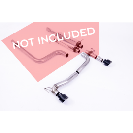 MAXTON Rajout Du Pare-Chocs Arriere + Milltek Sport Ford Fiesta mk8 ST Extension d'échappement MAXTON Rajout Du Pare-Chocs Arriere + Milltek Sport Ford Fiesta mk8 ST Extension d'échappement