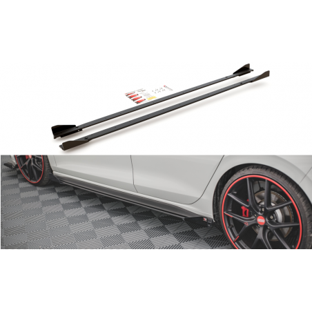 MAXTON Sports Durabilité Rajouts Des Bas De Caisse + Flaps Volkswagen Golf 8 GTI / GTI Clubsport