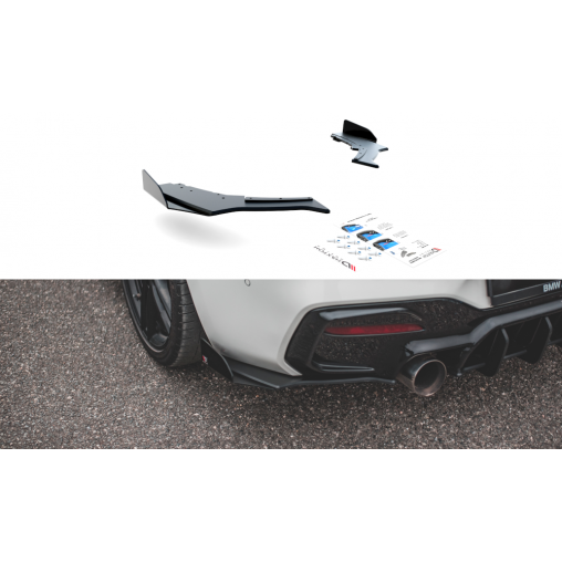 MAXTON Sport Durabilité Lame Du Pare Chocs Arriere V.3 + Flaps BMW 1 F20 M-Pack Facelift / M140i MAXTON Sport Durabilité Lame Du Pare Chocs Arriere V.3 + Flaps BMW 1 F20 M-Pack Facelift / M140i