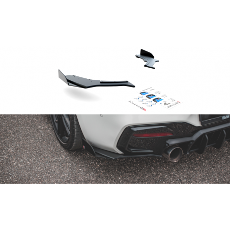 MAXTON Sport Durabilité Lame Du Pare Chocs Arriere V.3 + Flaps BMW 1 F20 M-Pack Facelift / M140i