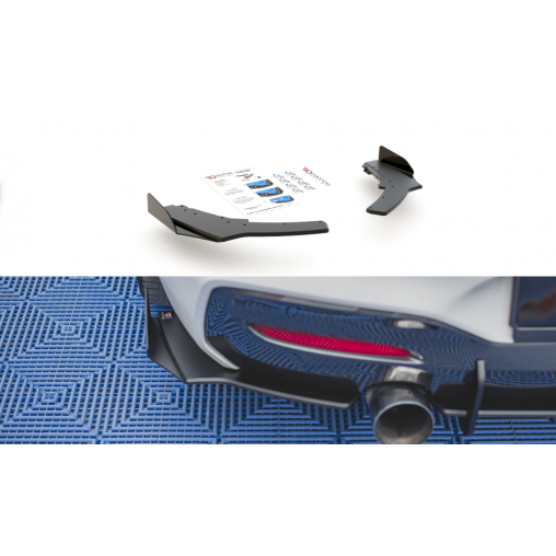 MAXTON Sport Durabilité Lame Du Pare Chocs Arriere V.2 + Flaps BMW 1 F20 M-Pack Facelift / M140i MAXTON Sport Durabilité Lame Du Pare Chocs Arriere V.2 + Flaps BMW 1 F20 M-Pack Facelift / M140i