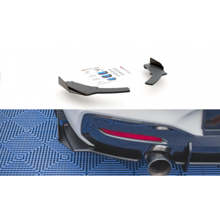 MAXTON Sport Durabilité Lame Du Pare Chocs Arriere V.2 + Flaps BMW 1 F20 M-Pack Facelift / M140i