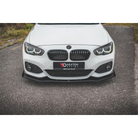 MAXTON Sport Durabilité Lame Du Pare-Chocs Avant V.3 + Flaps BMW 1 F20 M-Pack Facelift / M140i