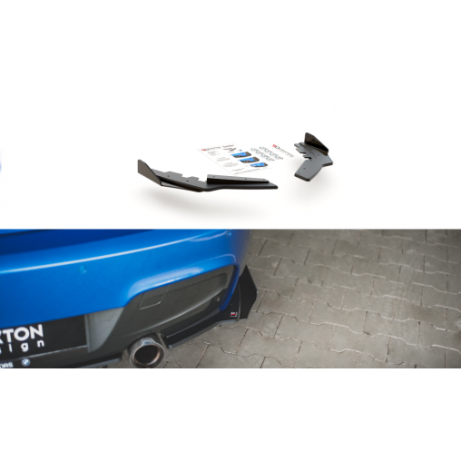 MAXTON Sport Durabilité Lame Du Pare Chocs Arriere + Flaps BMW M135i F20