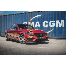 MAXTON Sport Durabilité Lame Du Pare-Chocs Avant + Flaps Mercedes - AMG C43 Coupe C205