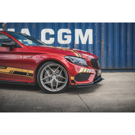 MAXTON Sport Durabilité Lame Du Pare-Chocs Avant + Flaps Mercedes - AMG C43 Coupe C205