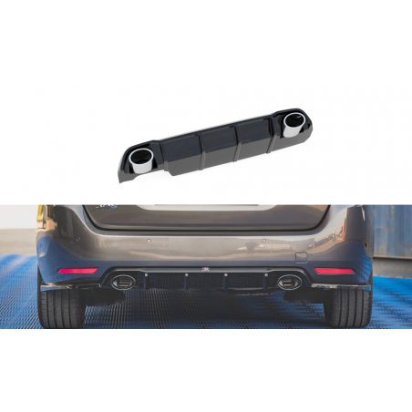 MAXTON Rajout Du Pare-Chocs Arriere + Faux Pot D'échappement Peugeot 308 SW Mk2 Facelift