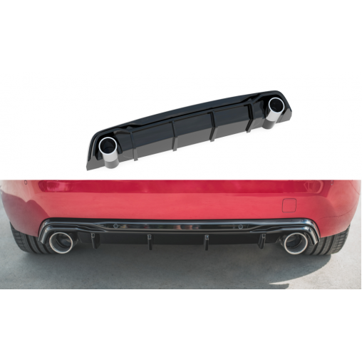 MAXTON Rajout Du Pare-Chocs Arriere + Faux Pot D'échappement Peugeot 308 GT Mk2 Facelift