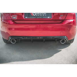 MAXTON Rajout Du Pare-Chocs Arriere + Faux Pot D'échappement Peugeot 308 GT Mk2 Facelift