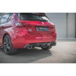 MAXTON Rajout Du Pare-Chocs Arriere + Faux Pot D'échappement Peugeot 308 GT Mk2 Facelift