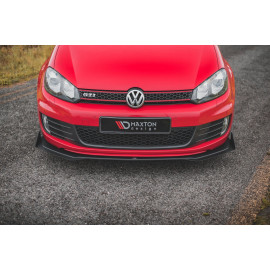 MAXTON Sport Durabilité Lame Du Pare-Chocs Avant V.3 + Flaps Volkswagen Golf GTI Mk6