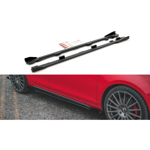 MAXTON Sports Durabilité Rajouts Des Bas De Caisse + Flaps Volkswagen Golf GTI Mk6