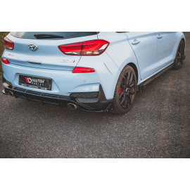MAXTON Lames De Pare-Chocs Arrière Latérales + Ailerons V.7 Hyundai I30 N Mk3 Hatchback MAXTON Lames De Pare-Chocs Arrière Latérales + Ailerons V.7 Hyundai I30 N Mk3 Hatchback