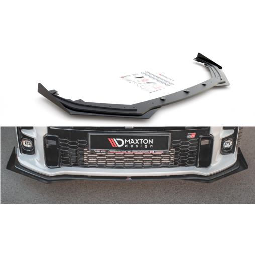MAXTON Sport Durabilité Lame Du Pare-Chocs Avant + Flaps Toyota GR Yaris Mk4