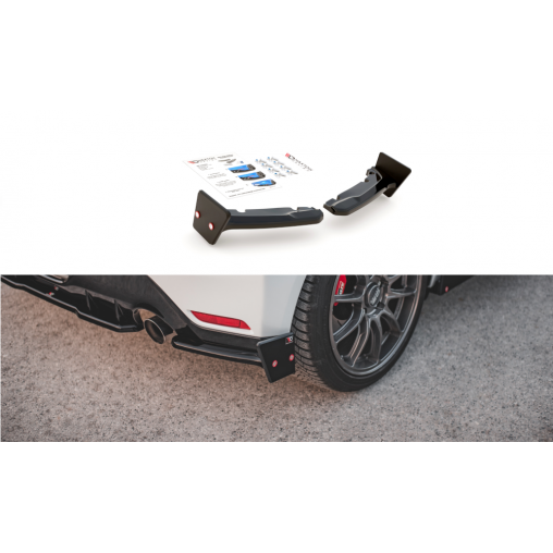 MAXTON Lames De Pare-Chocs Arrière Latérales + Ailerons V.2 Toyota GR Yaris Mk4 MAXTON Lames De Pare-Chocs Arrière Latérales + Ailerons V.2 Toyota GR Yaris Mk4