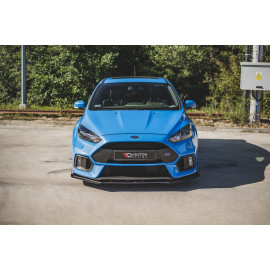 MAXTON Sport Durabilité Lame Du Pare-Chocs Avant + Flaps Ford Focus RS Mk3