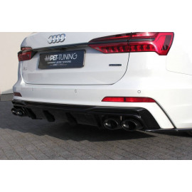MAXTON Rajout Du Pare-Chocs Arriere + Faux Pot D'échappement Audi A6 C8 S-Line