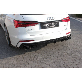 MAXTON Rajout Du Pare-Chocs Arriere + Faux Pot D'échappement Audi A6 C8 S-Line