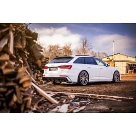 MAXTON Rajout Du Pare-Chocs Arriere + Faux Pot D'échappement Audi A6 C8 S-Line