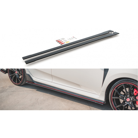 MAXTON Sports Durabilité Rajouts Des Bas De Caisse V.2 Honda Civic X Type-R