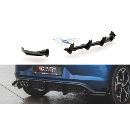 MAXTON Sports Durabilité Diffuseur Arrière Complet + Flaps Volkswagen Polo GTI Mk6