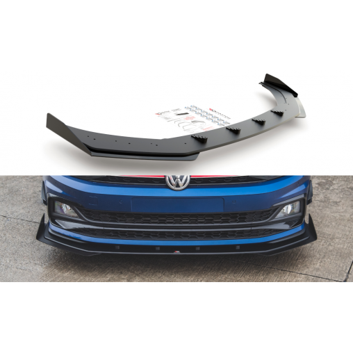 MAXTON Sport Durabilité Lame Du Pare-Chocs Avant + Flaps Volkswagen Polo GTI Mk6