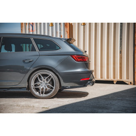 MAXTON Lames De Pare-Chocs Arrière Latérales V.3 Seat Leon Cupra Mk3 FL Sportstourer MAXTON Lames De Pare-Chocs Arrière Latérales V.3 Seat Leon Cupra Mk3 FL Sportstourer