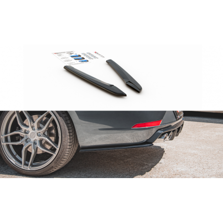 MAXTON Lames De Pare-Chocs Arrière Latérales V.2 Seat Leon Cupra Mk3 FL Sportstourer