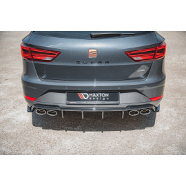 MAXTON Lames De Pare-Chocs Arrière Latérales V.2 Seat Leon Cupra Mk3 FL Sportstourer MAXTON Lames De Pare-Chocs Arrière Latérales V.2 Seat Leon Cupra Mk3 FL Sportstourer