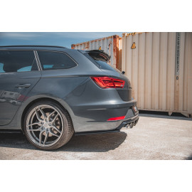 MAXTON Lames De Pare-Chocs Arrière Latérales V.2 Seat Leon Cupra Mk3 FL Sportstourer MAXTON Lames De Pare-Chocs Arrière Latérales V.2 Seat Leon Cupra Mk3 FL Sportstourer
