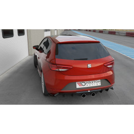 MAXTON Rajout Du Pare-Chocs Arriere V.2 Seat Leon Cupra Mk3 FL Hatchback