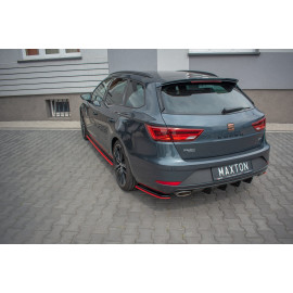 MAXTON Lame Du Pare-Chocs Arriere V.4 Seat Leon Cupra Mk3 FL Sportstourer MAXTON Lame Du Pare-Chocs Arriere V.4 Seat Leon Cupra Mk3 FL Sportstourer