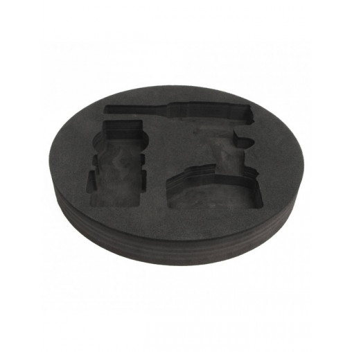Mousse KIELDER pour emplacement roue de secours avec découpe sangle de remorquage Mousse KIELDER pour emplacement roue de secours avec découpe sangle de remorquage