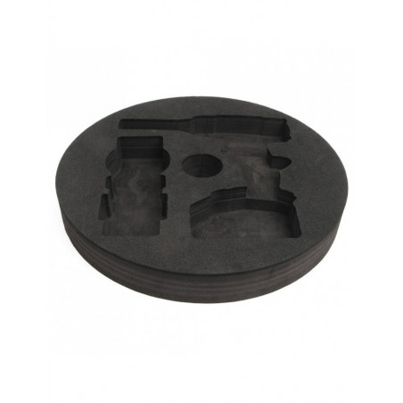 Mousse KIELDER pour emplacement roue de secours avec découpe sangle de remorquage et trou central