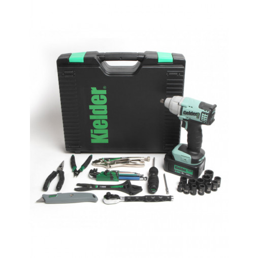 Clé à choc Kielder® 18V 3/8" Tech Kit + mallette