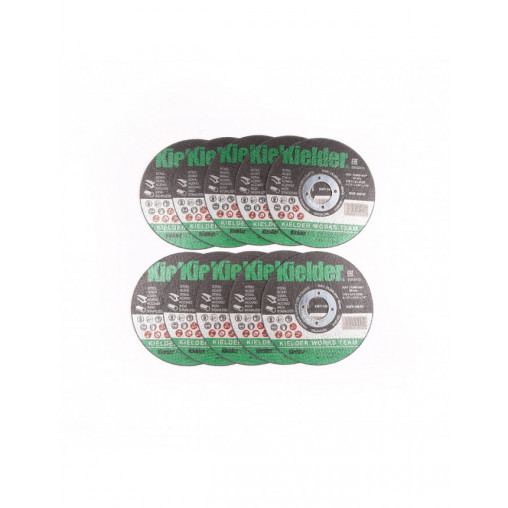 Disques de coupe acier KIELDER Dia 115mm x Ep 1mm x Al 22,2mm (x10 pièces)