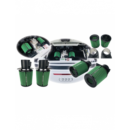 Filtres à air remplacement d'origine Green Filter Audi R8 5,2 V10 09- (x2 filtres)