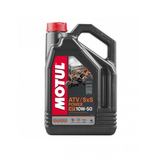 Huile 10W50 MOTUL ATV SXS POWERT 4 temps bidon de 4L