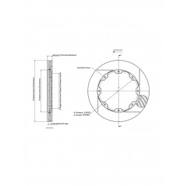 Disque de frein AP Racing 270x22 4x108 PSA 4 rainures Disque de frein AP Racing 270x22 4x108 PSA 4 rainures