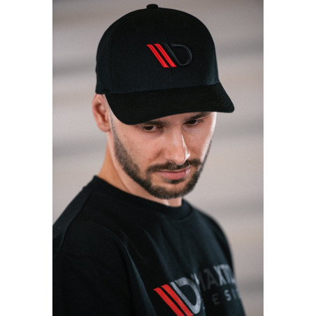MAXTON Cap Black/Red Logo