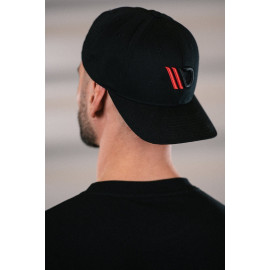 MAXTON Cap Black/Red Logo MAXTON Cap Black/Red Logo