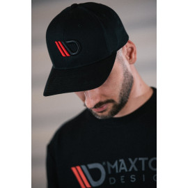 MAXTON Cap Black/Red Logo MAXTON Cap Black/Red Logo